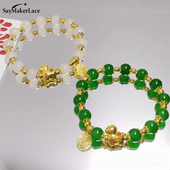 Chinese Style Zodiac Horse Bracelet For Women Men Life Year Amulet Lucky Beads Blessing Bracelet Friendship Couple Jewelry Gift 1