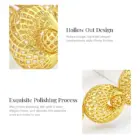 IVOG New Product Hollow Design Cuff Bangle For Women 18K Gold Plated Hollow Balls Chain Bracelet Fashionable Jewelry 5