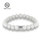 New 12 Zodiac Signs 8mm Beads Bracelets Handmade Vintage White Lava Stone Beads Elastic Bracelets Jewelry For Men Women Jewelry 1