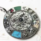 Amulet Magical Lucky Symbol Tree Flower Karma Whell Sun Bird Butterfly Pendants Jewelry 925 Sterling Silver Gift For Women Men 4