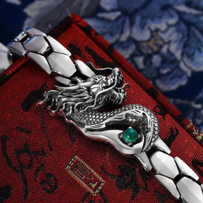 Stylish Dragon Bracelet Fade Resistant Jewelry Chinese Aesthetic Bracelets for Women Men New Year Gift Chinese Bracelet 1