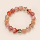 Ruifan Luxury Multicolor 8mm 10mm Natural Rutilated Quartz Crystal Beads Strand Beaded Women Bracelets Bangle Fine Jewelry 1154 6