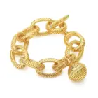 IVOG Hollow Out Design Chain Links For Women Brass Gold Plated Bracelets Fashion Jewelry Party Gifts 1