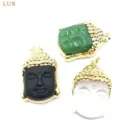 Smiling Buddha Head Pendant, Religious Buddhism Charm,Crystal Buddha, Buddha Amulet Lucky Necklace Making 6