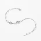 Ailmay Real 925 Sterling Silver Charm Lucky Grass Cubic Zirconia Adjustable Bracelet For Women Classic Wedding Statement Jewelry 4