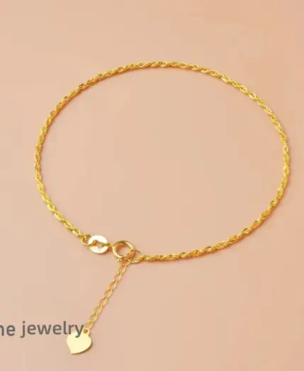 Authentic Real 18K Gold AU750 Twisted Bracelet Exquisite Delicate Gift Classic Present For Women Adjustable Fine Jewelry 1 Authentic Real 18K Gold AU750 Twisted Bracelet Exquisite Delicate Gift Classic Present For Women Adjustable Fine Jewelry 1