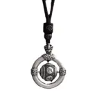Chinese Peace Knot Pendant Necklace with Om Six-Character Mantra Rotate Beads for Men Women Amulet Jewelry Blessings & Harmony 6