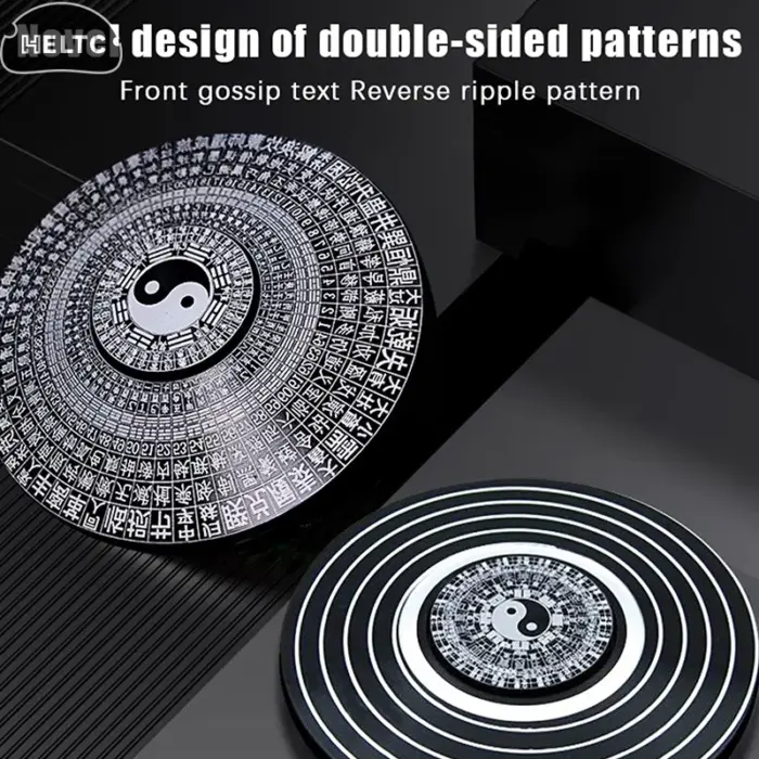 6CM/8CM Chinese Tai Chi Bagua Rotatable Feng Shui Compass Aluminum Alloy Chinese Master Supplies Luck Bless Home Decor Ornaments 2