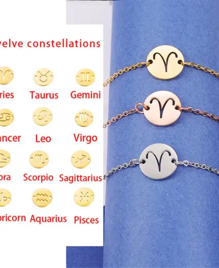 Leo 12 Zodiac Sign Constellation Charm Bracelet Gold Color Stainless Steel Hand Chains For Women Jewelry Birthday Gifts 2022 1 Leo 12 Zodiac Sign Constellation Charm Bracelet Gold Color Stainless Steel Hand Chains For Women Jewelry Birthday Gifts 2022 1