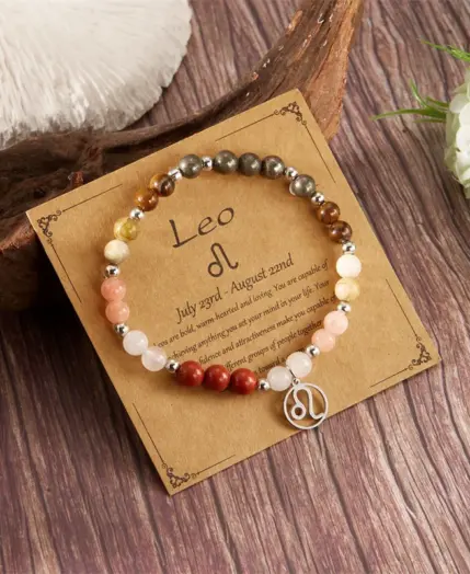 12 Zodiac Beaded Bracelet Aries Taurus Gemini Cancer Leo Virgo Libra Scorpio Aquarius Pisces Gifts Women Jewelry Gift 2