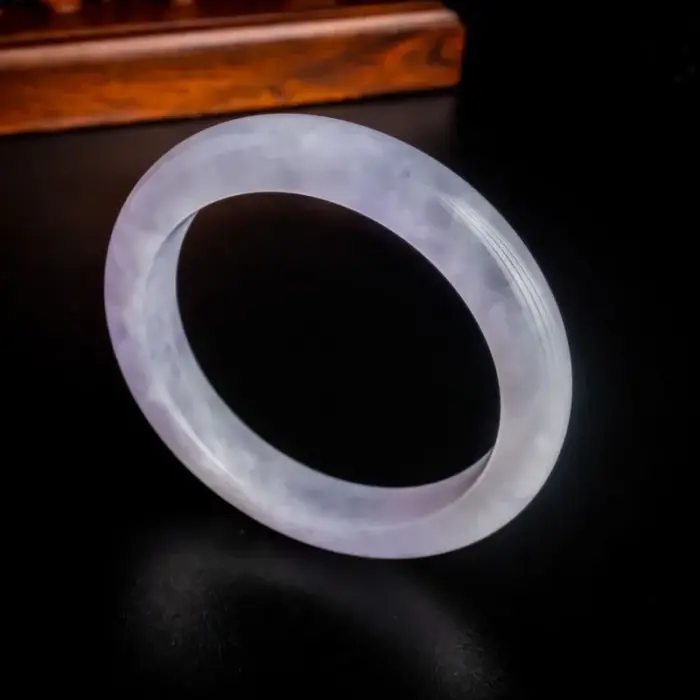 Ice jade violet spring color jade bracelet women 2 Ice jade violet spring color jade bracelet women 2
