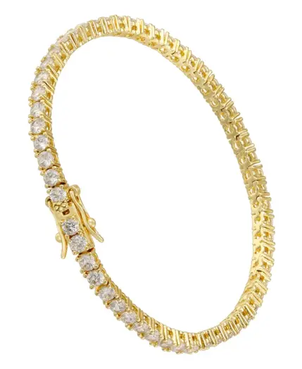 ZHUKOU New 18K Golden-Plated Inlaid Zirconia Golden/Silvery Luxury And Elegant Ladies Bride Wedding Jewellery 1 Pcs:VL571 5