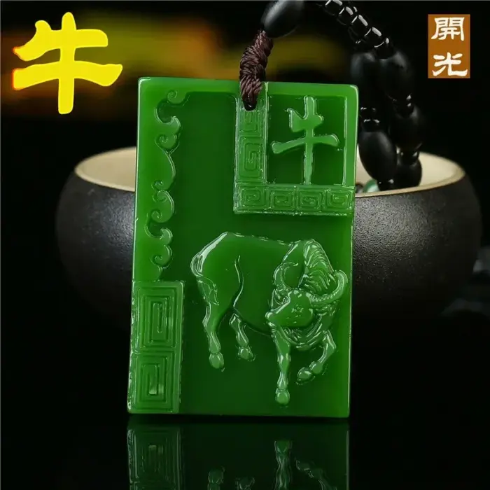 Chinese Natural White Jade Hand-carved Zodiac Tiger Pendant Ten Fine Jewelry Men and Women Zodiac Necklace Popular Gifts 4 Chinese Natural White Jade Hand-carved Zodiac Tiger Pendant Ten Fine Jewelry Men and Women Zodiac Necklace Popular Gifts 4