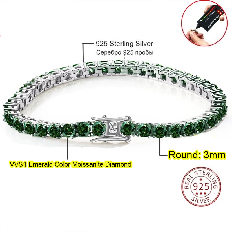 3mm Emerald colour