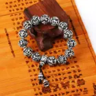 Sanskrit Six Words Engraved Buddha Bracelet OM Mala Beads Bracelets For Men And Women Mantra Prayer Buddhism Jewelry 3