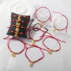 1Piece 2026 Horse Year Lucky Red Rope Bracelet Chinese Style Zodiac Horse Braided Bracelet Women Fashion Jewelry 1