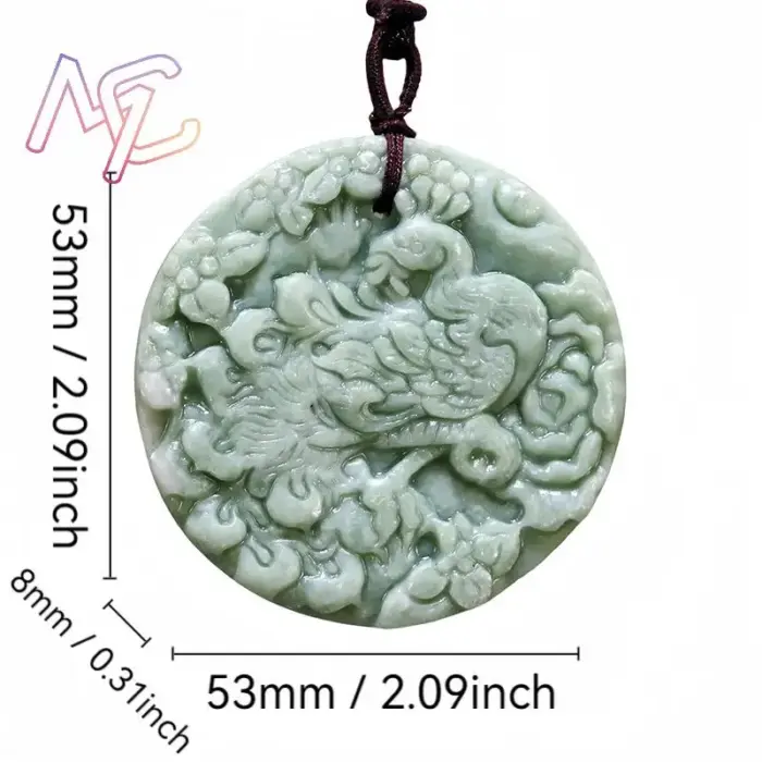 Natural Real Jade Peacock Pendant Necklace Luxury Chinese Carved Jewelry Fashion Gemstones Amulet Gift Talismans Vintage 2 Natural Real Jade Peacock Pendant Necklace Luxury Chinese Carved Jewelry Fashion Gemstones Amulet Gift Talismans Vintage 2
