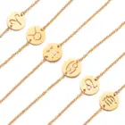 Leo 12 Zodiac Sign Constellation Charm Bracelet Gold Color Stainless Steel Hand Chains For Women Jewelry Birthday Gifts 2022 3