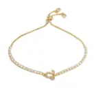 HECHENG,Constellation bracelet,Star Zodiac Sign 12 Constellation Bracelet Zircon Charm Gold Color Chain Bracelet for Women Birth 4