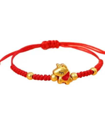 2026 Horse Year New Handmade Woven Red String Bracelet Unisex Lucky Protection Chinese Zodiac New Year Daily Wear Jewelry Gifts 3