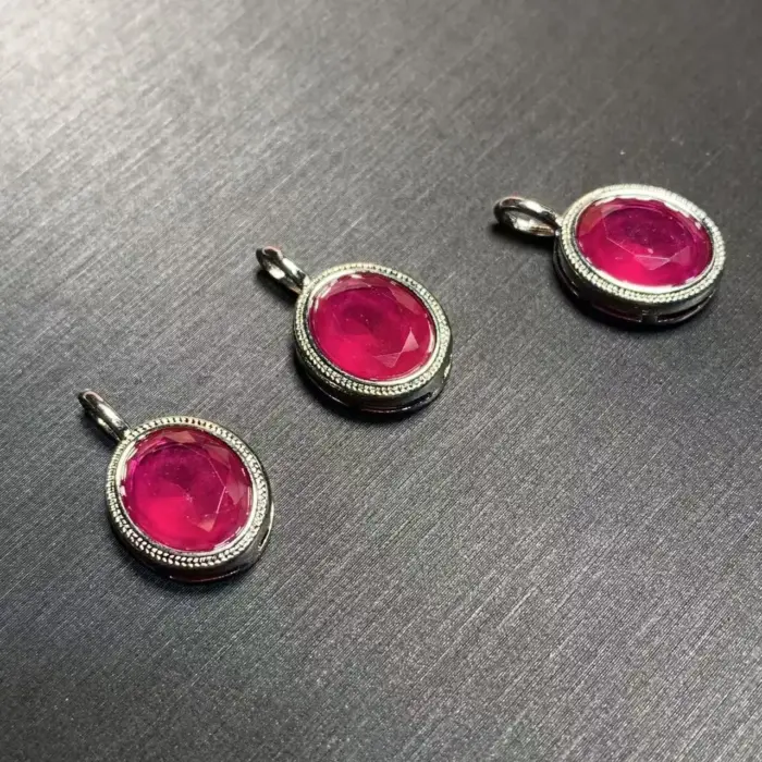 OVAL Natural RUBY Pendant Necklace Fine Jewelry Handmade Stones Wholesale Healing Energy Gift Lucky Jewelry 1