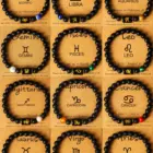12 Zodiac Sign Virgo Leo Libra Horoscope Bracelets Women 8mm Natural Stone Beads 12 Constellation Bracelet Birthday Jewelry Gift 1