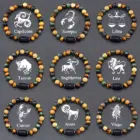 12 Constellation Signs Bracelet for Women Men 12 Zodiac Charm Bracelet Homme Capricorn Libra Leo Signs Jewelry on Hand Wholesale 1