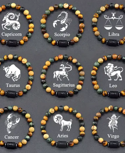 12 Constellation Signs Bracelet for Women Men 12 Zodiac Charm Bracelet Homme Capricorn Libra Leo Signs Jewelry on Hand Wholesale 1 12 Constellation Signs Bracelet for Women Men 12 Zodiac Charm Bracelet Homme Capricorn Libra Leo Signs Jewelry on Hand Wholesale 1
