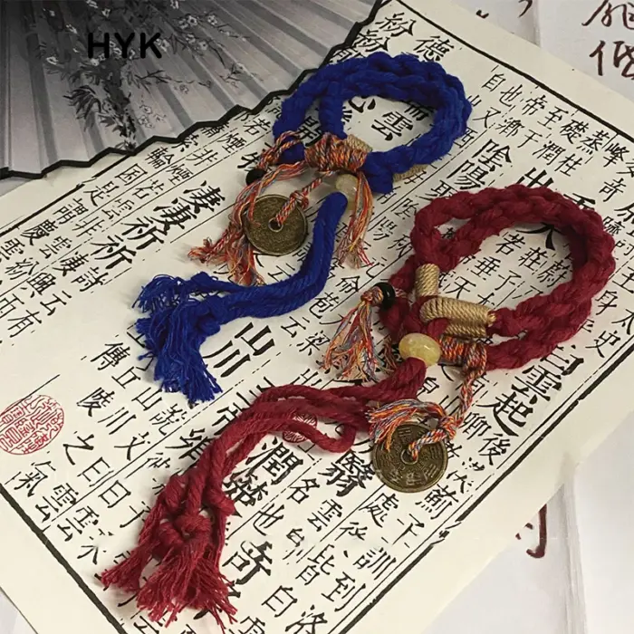 Chinese Mountain Ghost Spend Money Bracelet National Wind Tibetan Hand Woven CoupleLucky Red Bracelets Bang Rope Bangles 2 Chinese Mountain Ghost Spend Money Bracelet National Wind Tibetan Hand Woven CoupleLucky Red Bracelets Bang Rope Bangles 2