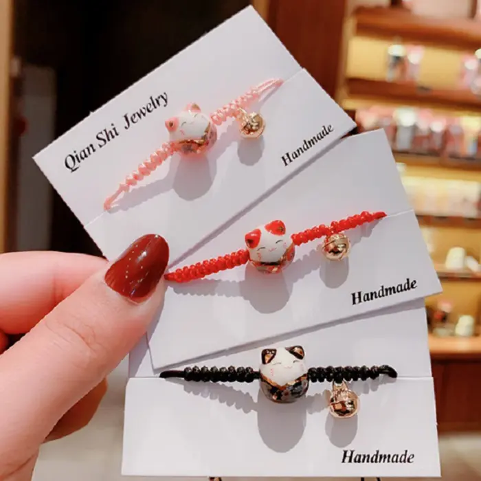 Accessories Ceramics Cat Transfer Lucky Braided Rope Temperament Red Rope Bracelet Zodiac Hand Rope Fashion Jewelry Women Gifts 6 Accessories Ceramics Cat Transfer Lucky Braided Rope Temperament Red Rope Bracelet Zodiac Hand Rope Fashion Jewelry Women Gifts 6