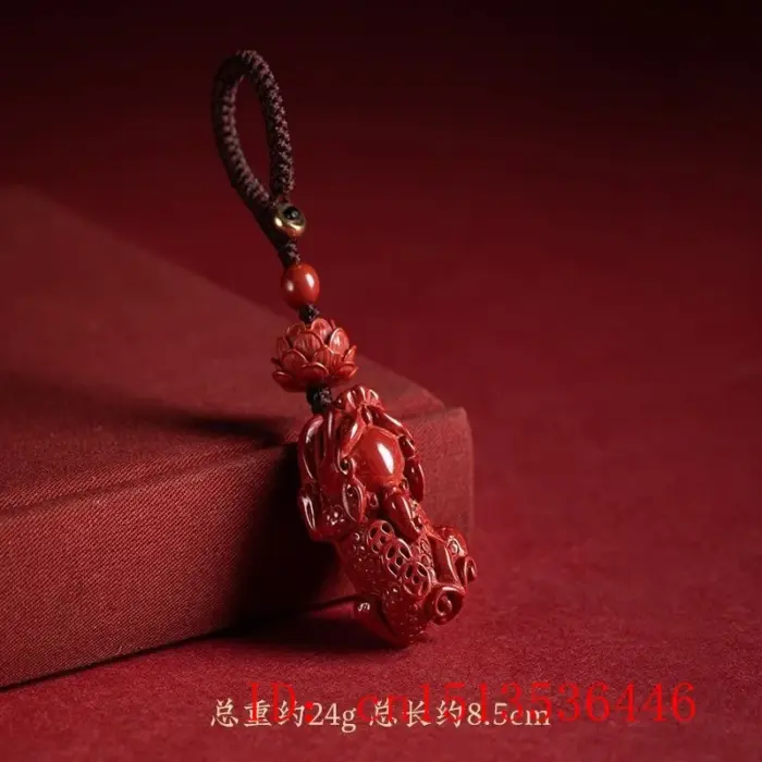 Customized Cinnabar Lotus Pixiu Key Chain Organic Jewellery Carved Fashion Chinese Charm Gifts Amulet Bag Buckle Pendant Red 4 Customized Cinnabar Lotus Pixiu Key Chain Organic Jewellery Carved Fashion Chinese Charm Gifts Amulet Bag Buckle Pendant Red 4
