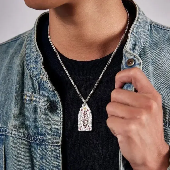 Taoist Youth Golden Pendant New Chinese Fashion Universal Pendant Protection Lucky Transshipment Necklace Jewelry 4 Taoist Youth Golden Pendant New Chinese Fashion Universal Pendant Protection Lucky Transshipment Necklace Jewelry 4