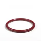 Natural Raw Cinnabar Bracelet Women's Thin Round Strip Plain Circle Bracelet 5