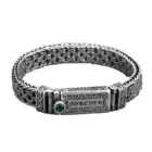 100% Real Solid S925 Silver Punk Retro Men's Lucky Bracelet Silver Tide Creative Personality Jewelry Chain Birthday Gift 6