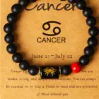 12 Zodiac Sign Virgo Leo Libra Horoscope Bracelets Women 8mm Natural Stone Beads 12 Constellation Bracelet Birthday Jewelry Gift 4