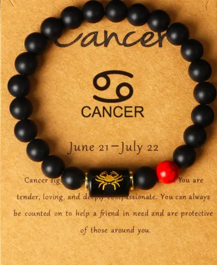 12 Zodiac Sign Virgo Leo Libra Horoscope Bracelets Women 8mm Natural Stone Beads 12 Constellation Bracelet Birthday Jewelry Gift 4