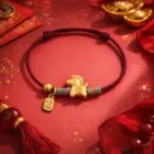 2026 Year of The Horse Hand Woven Red Thread Bracelet A Meticulously Crafted Zodiac Accessory for Good Fortune and Stylish Wear 2