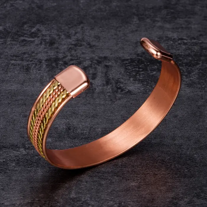 Twisted Pure Copper Bracelets Adjustable 11mm Wide Magnetic Therapy Arthritis Energy Bangles Benefits Cuff Jewelry for Women 5 Twisted Pure Copper Bracelets Adjustable 11mm Wide Magnetic Therapy Arthritis Energy Bangles Benefits Cuff Jewelry for Women 5
