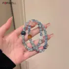 FORWELL Lucky Bracelets Blue Crystal Luxury Long Bracelets Vintage Hands Jewelry Bead String Bracelet for Women Exquisite 4