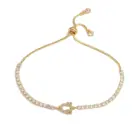 HECHENG,Constellation bracelet,Star Zodiac Sign 12 Constellation Bracelet Zircon Charm Gold Color Chain Bracelet for Women Birth 3