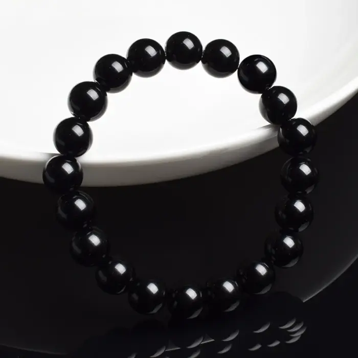 Natural Black Agates Beads Bracelet Women Men Genuine Black Onyx Natural Stone 6mm 8mm Smooth Round Beads Lucky Energy Jewelry 4 Natural Black Agates Beads Bracelet Women Men Genuine Black Onyx Natural Stone 6mm 8mm Smooth Round Beads Lucky Energy Jewelry 4