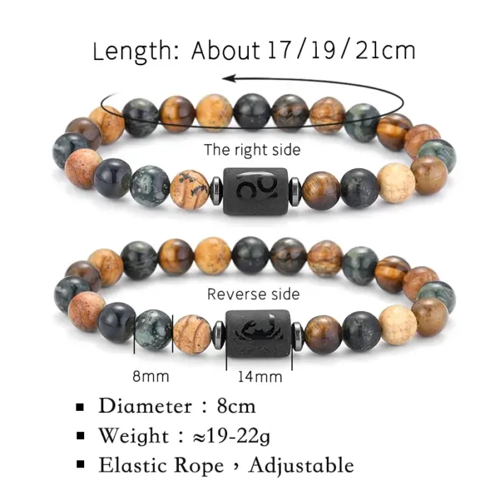 12 zodiac signs Bracelets Capricorn Taurus Cancer Virgo Pisces Bracelets Ladies Men Couples Friendship Jewelry Gift Bracelets 3 12 zodiac signs Bracelets Capricorn Taurus Cancer Virgo Pisces Bracelets Ladies Men Couples Friendship Jewelry Gift Bracelets 3
