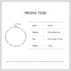 Ailmay 925 Sterling Silver Simple Hollow Out Geometric Bracelets for Women Trendy Chain Bracelets Party Accessories Fine Jewelry 5