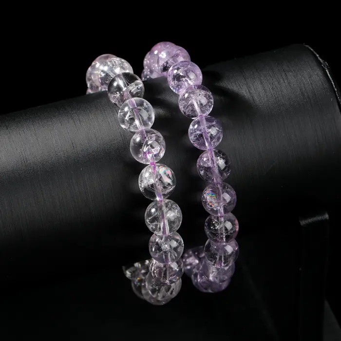 JD Natural Astrist Amethyst Bead Strand Bracelets Women Luxury Crystal Reiki Healing Energy Stretch Bracelet Female Party Gifts 3