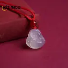 Natural Agate Chalcedony Pendant Peace Buckle Maitreya Buddha Gourd Small Fox Pendant Personality Jewelry Lucky Amulet Gift 3