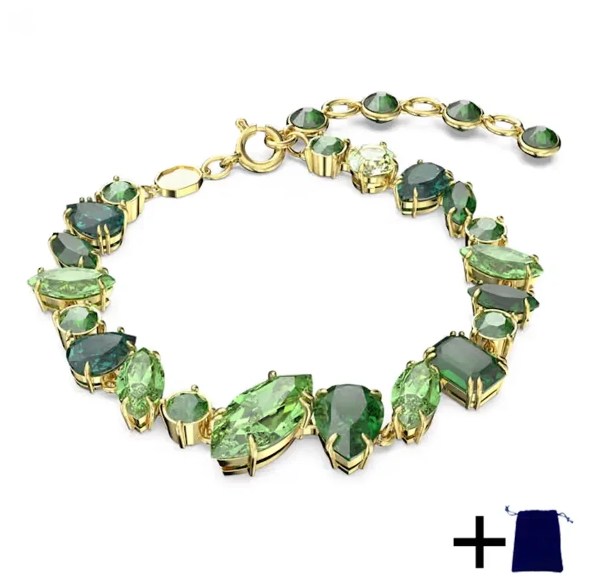 and American New Bracelet Simple and Cute Dopamine Bracelet S925 Birthday Gift Emerald