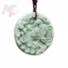 Natural Real Jade Peacock Pendant Necklace Luxury Chinese Carved Jewelry Fashion Gemstones Amulet Gift Talismans Vintage 3