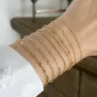 Bracelets Gold Bracelets Woman Handmade Bangles Layering Bracelets Water-proof Hypoallergenic Rust-proof Jewelry for Women 1