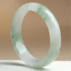 Ice Transparent Tianshan Jade Bracelet Wide Strip Flower Bracelet for Girlfriend 3