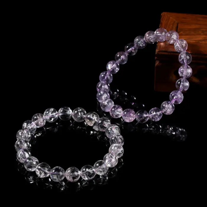 JD Natural Astrist Amethyst Bead Strand Bracelets Women Luxury Crystal Reiki Healing Energy Stretch Bracelet Female Party Gifts 1